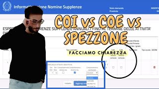 COI e COE e SPEZZONE facciamo chiarezza 2023 GPS istanzeonline graduatorieprovincialisupplenze [upl. by Suhpoelc]