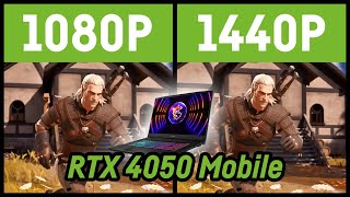 1080P vs 1440P on a RTX 4050 105W Laptop Full HD  WQHD [upl. by Abra]