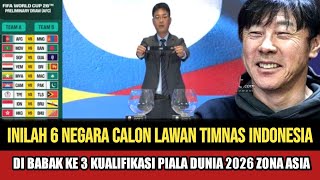 Inilah 6 Negara Kuat Calon Lawan Timnas Indonesia di babak 3 Kualifikasi Piala Dunia 2026 [upl. by Gnilhsa764]