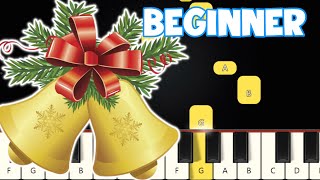 Silent Night  Christmas Songs  Beginner Piano Tutorial  Easy Piano [upl. by Aymahs]