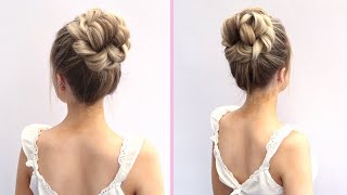 2 minute knot bun the easy way [upl. by Mauer]