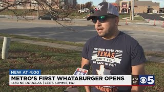 First of several KC metro Whataburgers opens in Lees Summit [upl. by Ytirev87]