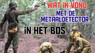 ww2 vondsten zoeken in een bos met de metaaldetector [upl. by Orodoet]