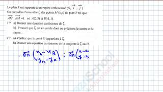 Produit scalaire 3ème année exercice1 [upl. by Fenton70]