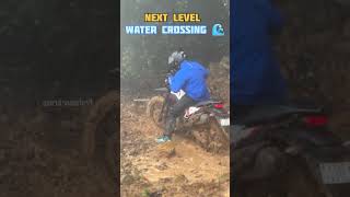 How to Cross Water on a Dirt Bike mtb dirtbikeyoutubeshorts [upl. by Arehsat526]