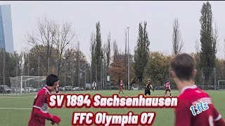 SV 1894 Sachsenhausen vs FFC Olympia 07  1HZ  7Spieltag [upl. by Ru]