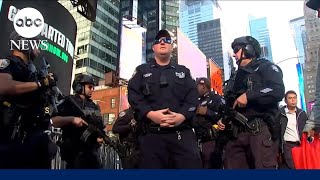 NYPD preps security operation ahead of Times Square ball drop [upl. by Swisher]