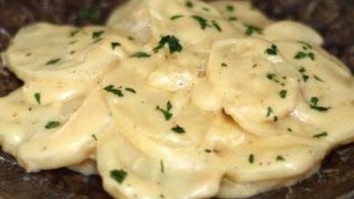 Scalloped Potatoes Vegetarian Crock Pot [upl. by Rebba]