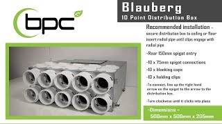 Blauberg 10 Point Distribution Box Installation Guide [upl. by Gide]