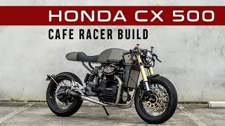 Honda CX500 Cafe Racer Build  Custom Motorcycle by Purpose Built Moto [upl. by Odilia]