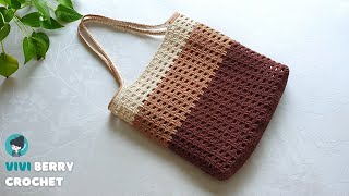 Mini crochet shoulder bag tutorial  crochet ruffle bag how to crochet a coquette bag for beginners [upl. by Haelak]