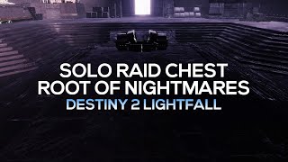 Root of Nightmares  Solo Secret Raid Chest 2 Destiny 2 [upl. by Assirak705]