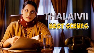 Thalaivii Malayalam Movie  Best Scenes  Kangana Ranaut  Arvind Swami  Nassar  Samuthirakani [upl. by Ecnedurp]