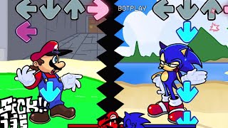 FNF  Mario Vs Sonic  Occasional Rivalry Anniversary Mix Charted [upl. by Nohcim]