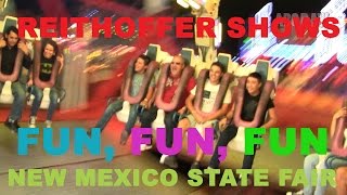 NM State Fair Midway  Reithoffer Shows  Albuquerque abq [upl. by Arhsub729]