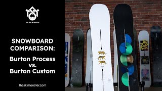 Snowboard Comparison Burton Process vs Burton Custom [upl. by Meriel]