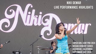 NIKI DeMar Live Performance Highlights Super Girl Surf Pro 2024 [upl. by Ader]