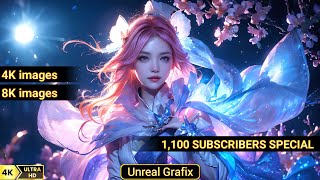 4K60FPS AI Realistic Butterfly Flower Lookbook  1100 Subscriber Special UnrealGrafix [upl. by Cindi]