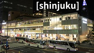 Walking around in Shinjuku Station  Tokyo  新宿駅 [upl. by Rubbico107]