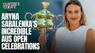 Aryna Sabalenkas Incredible Australian Open Celebrations [upl. by Ltsyrk619]