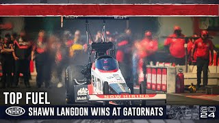 Shawn Langdon completes Kalitta Motorsports doubleup at Gatornationals [upl. by Onihc]