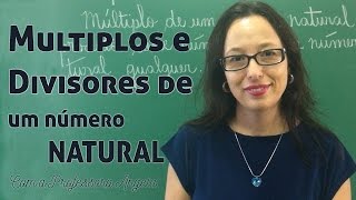 MÚLTIPLOS E DIVISORES DE NÚMEROS NATURAIS  LIVE [upl. by Nnel825]