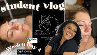 Esthetician School Student Vlog 2024 Week 6 Day 4 Ogle School TouchedByTyHairCo [upl. by Uund]