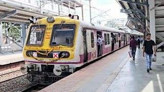 Vikhroli Railways Station Slow amp Fast Local Train Arrival and DepartureLocal Vs Superfast Express [upl. by Romy]