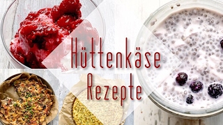 LOW CARB REZEPTE  4 Rezepte mit Hüttenkäse  einfach amp schnell ❤️ [upl. by Yeblehs186]