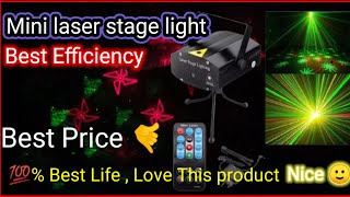 NEW MINI RGB LASER REMOTE CONTROL STAGE LIGHTING PROJECTOR FOR DISCO SS Academy [upl. by Roth215]