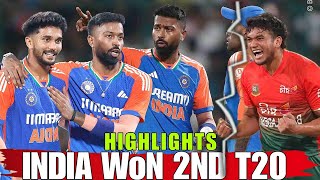 INDIA VS BANGLADESH 2ND T20 HIGHLIGHTS  IND VS BAN T20 MATCH HIGHLIGHTS 2024 NREADY HERO BATING [upl. by Enautna419]