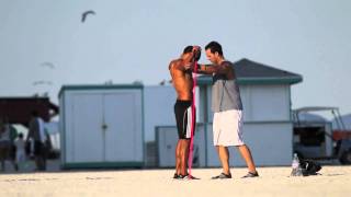 Craig Davids Gruelling Miami Beach Workout  Splash News  Splash News TV  Splash News TV [upl. by Nelie875]