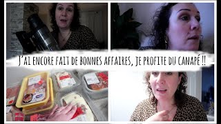 Vlog du 25 janvier  J’ai encore fait de bonnes affaires je profite du canapé [upl. by Nevile]