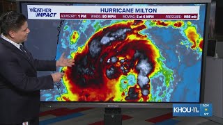 Tropical update Tropical Storm Milton strengthens into a Category 1 hurricane as it continues headi [upl. by Capps]