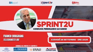 Franco Bragagna telecronista RAI in live Sprint2u 🏃 il 28 settembre 2023 [upl. by Hsina]