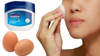 Look 18 Years younger Using Vaseline And egg whiteAsian Antiaging secrets [upl. by Dunaville]