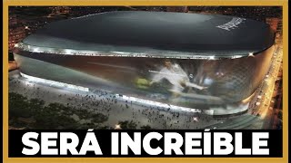 quotLA GENTE ALUCINARÁ CON EL SANTIAGO BERNABEU ILUMINADOquot  LA COMPARACIÓN CON EL CAMP NOU [upl. by Eelac]