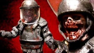 The Walking Dead RIOT GEAR ZOMBIE Action Figure Review [upl. by Barcot]