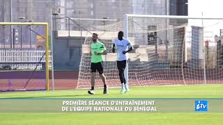 Première séance d’entraînement des lions du Sénégal [upl. by Alliehs257]