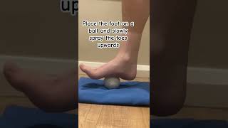 Self massage  rolling plantarfascia onto a hard ball massage physiotherapy [upl. by Eronaele]