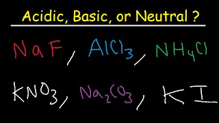 Acidic Basic and Neutral Salts  Compounds [upl. by Scheld418]