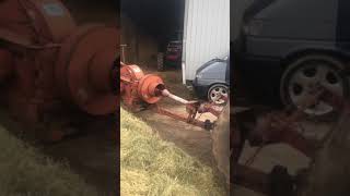 Nuffield 1060 and allis chalmers 300 t baler  jones super star [upl. by Ordway]