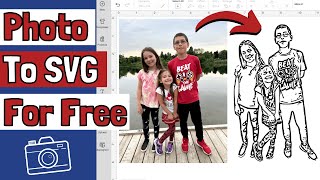 How To Turn a Photo Into an SVG for FREE to use in Cricut Design Space [upl. by Enileve924]