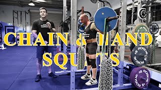 Chain amp Band Squats  Tutorial [upl. by Leal]