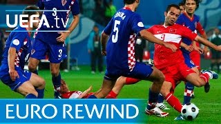 EURO 2008 highlights Turkey beat Croatia on penalties [upl. by Debbra100]