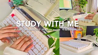 15HOUR STUDY WITH ME  Pomodoro 255  Relaxing Music [upl. by Garry]