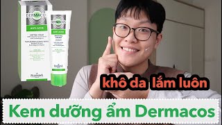 KHÔ DA VÌ KEM DƯỠNG ẨM DERMACOS  Tốt hơn La Roche Posay Cicaplast B5   Hello Cơm [upl. by Ameluz242]