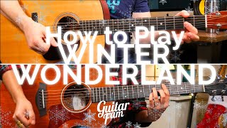 How to Play Winter Wonderland  Guitar Lesson  Jazzy Version [upl. by Brazee]