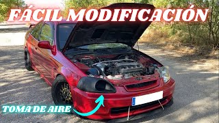 ¿CÓMO HACER un FARO con TOMA de AIRE  HONDA CIVIC EJ8 [upl. by Olzsal]