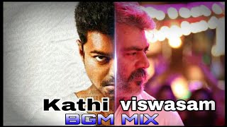 Kathi  viswasam Bgm mix Thala Ajith Thalapathy Vijay  AD creations [upl. by Adnorrehs751]